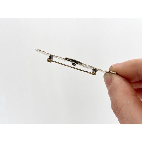 Sterling Silver "Save the Children" Vintage EFS Signed Taxco Mexican Brooch - Picture 8 of 10